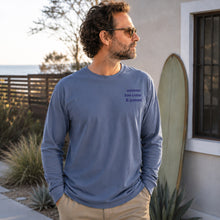 Load image into Gallery viewer, Custom Lyrics Long-Sleeve Shirt - Embroidered - Music - Unisex - Heavyweight Washed Vintage Style
