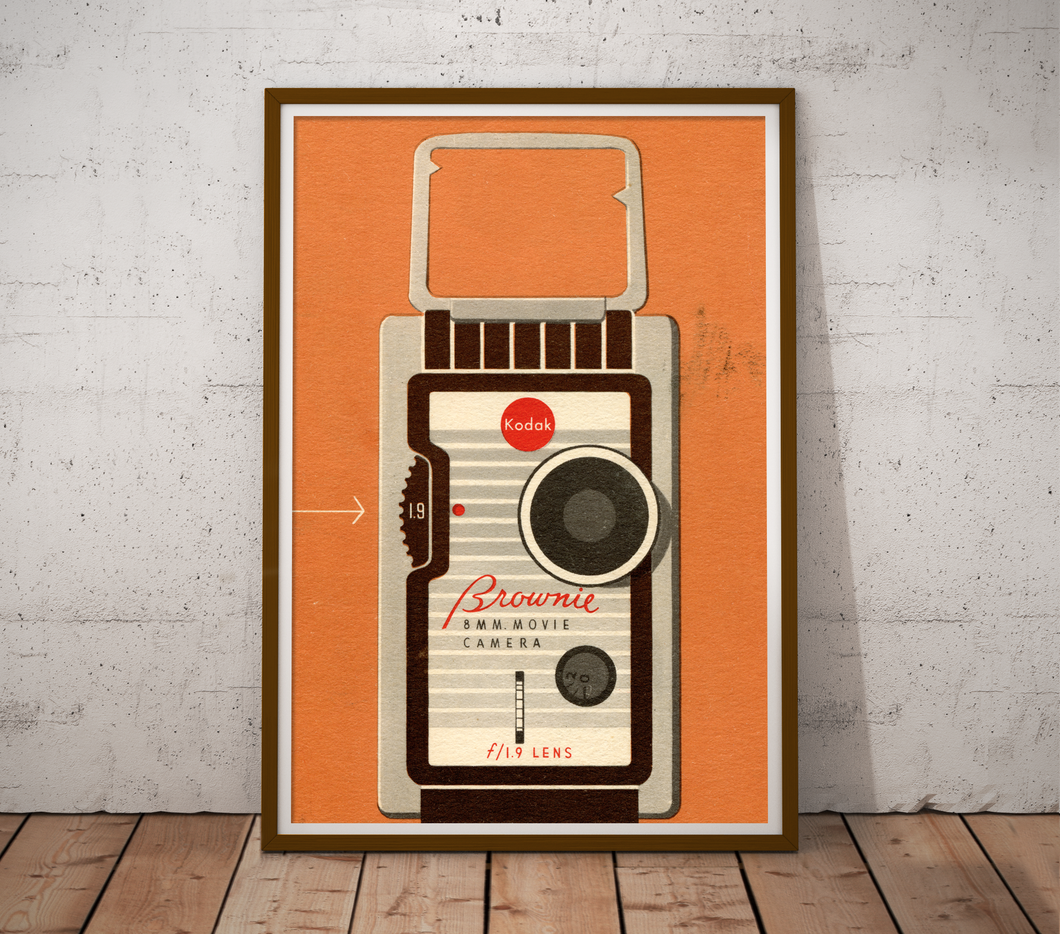 1955 Brownie Movie Camera POSTER! (up to 24