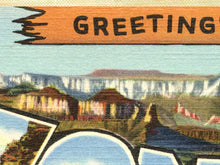 Load image into Gallery viewer, Vintage Arizona Large Letter Postcard Poster: Travel Art Print Desert Cactus
