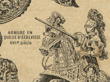 Load image into Gallery viewer, Historic Knight Graphic Tee – Retro French Medieval Illustration Shirt, Antique Style Apparel
