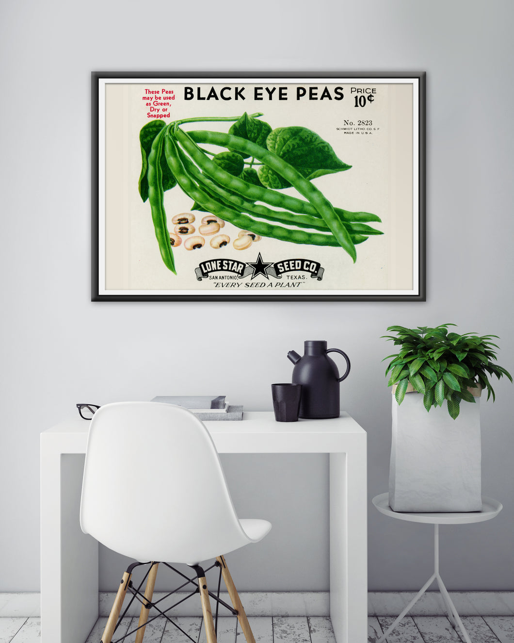 Black Eye Peas Seed Packet POSTER! (up to 24