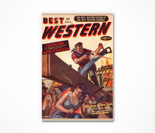 Load image into Gallery viewer, Vintage Western Scene Poster - Pulp Magazine Retro Art
