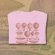 Load image into Gallery viewer, Vintage Dirigibles T-Shirt - 1931 French Dictionary Balloons Image
