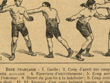 Load image into Gallery viewer, Vintage Boxing Illustration Poster: 1920&#39;s French Dictionary Art Print
