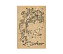 Load image into Gallery viewer, Alice&#39;s Adventures in Wonderland Tenniel Artwork Poster – Cheshire Cat Wall Art Print, Classic Literature, Antique Style Home Decor
