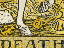 Load image into Gallery viewer, Death Tarot Poster, Vintage Tarot Wall Art, 1918 De Laurence Gothic Print
