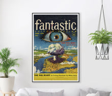 Load image into Gallery viewer, 1955 Science Fiction Poster Print – Retro Pulp Magazine Cover Art, Mid Century Sci-Fi Wall Decor, Atomic Age Illustration, The Eye
