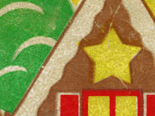 Load image into Gallery viewer, Vintage Gingerbread House Poster – Retro Christmas Holiday Cookie Cutter Art Print
