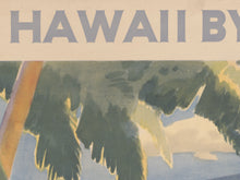 Load image into Gallery viewer, 1938 Hawaii Air Travel POSTER! (up to 24 x 36) - Vintage - Tropical - Hawaiian Leis - Flight - Seaplane
