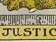 Load image into Gallery viewer, Justice Tarot Poster, Vintage Tarot Wall Art, 1918 De Laurence Gothic Print

