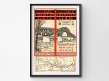 Load image into Gallery viewer, 1929 Lake Champlain Bridge Brochure POSTER! (up to 24&quot; x 36&quot;) - Vintage - Adirondacks - New York - New England
