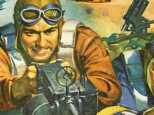 Load image into Gallery viewer, 1940 Fighting Ace Poster Print – Vintage WW2 Aviation Pulp Magazine Cover Art, Retro Airplane War Pilot Wall Decor, Military Art
