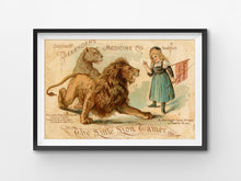 Load image into Gallery viewer, Vintage Apothecary POSTER! (up to 24&quot; x 36&quot;) - Little Lion Tamer - 1890 - Antique - General Store - Medicine - New York
