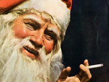 Load image into Gallery viewer, 1935 Santa Claus Ad (up to 24&quot; x 36&quot; Poster) - Christmas - Smoking - Naughty
