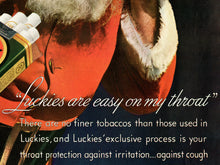 Load image into Gallery viewer, 1935 Santa Claus Ad (up to 24&quot; x 36&quot; Poster) - Christmas - Smoking - Naughty
