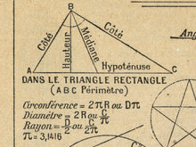 Load image into Gallery viewer, Vintage French Geometry Diagram T-Shirt – Antique Math Illustration Tee
