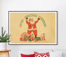 Load image into Gallery viewer, 1949 Merry Christmas Everybody Book POSTER! (up to 24&quot; x 36&quot;) - Santa Claus - Decoration - Gifts - Toys
