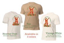Load image into Gallery viewer, Retro Santa T-Shirt - 1949 Book Art - Merry Christmas
