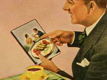 Load image into Gallery viewer, 1942 Meals-For-Two Cookbook Poster – Retro Kitchen Wall Art, Food Print, Mid-Century Decor, Couples
