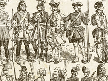 Load image into Gallery viewer, Vintage Military Uniform History POSTER – Medieval Knights, Renaissance Soldiers, Historical Army Costume Art Print

