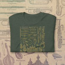 Load image into Gallery viewer, Vintage Musical Instruments T-Shirt – 1920 Dictionary Print – Music, Band, Orchestra
