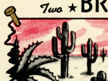 Load image into Gallery viewer, Vintage 1950's Old Mojave Wine Label Poster, California Desert Bar Wall Art
