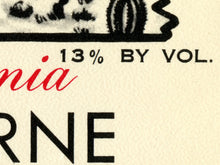 Load image into Gallery viewer, Vintage 1950's Old Mojave Wine Label Poster, California Desert Bar Wall Art

