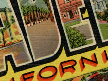 Load image into Gallery viewer, Vintage Pasadena California Travel Poster Print | Retro Postcard Wall Art | Rose Bowl Stadium Home Décor
