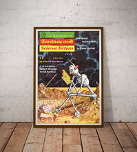Load image into Gallery viewer, 1957 Sci-Fi Robot Magazine Cover Poster: Mid-Century Space Art
