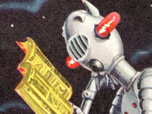 Load image into Gallery viewer, 1957 Sci-Fi Robot Magazine Cover Poster: Mid-Century Space Art
