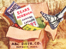 Load image into Gallery viewer, 1957 Sci-Fi Robot Magazine Cover Poster: Mid-Century Space Art
