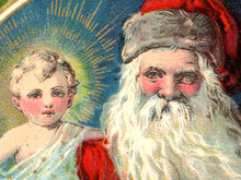 Load image into Gallery viewer, 1912 Santa and Jesus Christmas Art Poster (up to 24x36) - Vintage
