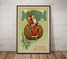 Load image into Gallery viewer, 1907 Santa Claus Walnut Victorian POSTER! (up to 24 x 36) - Vintage - Unusual - Quirky - Chestnut - Tradition
