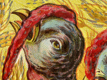 Load image into Gallery viewer, Thanksgiving Poster Vintage Style - Early 1900's Postcard - Turkey, Pumpkin, Harvest, Music, Song
