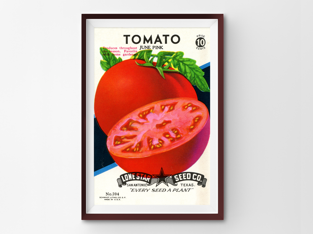 Tomato Vintage Seed Packet POSTER! (up to 24