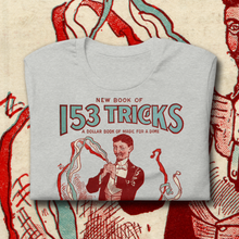 Load image into Gallery viewer, Vintage 1907 Book of Magic T-Shirt - 153 Tricks for Magicians
