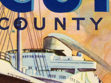 Load image into Gallery viewer, Sea Cured Ventura County Lemons Poster – Vintage California Citrus Crate Label Art, Nautical Ship Illustration, Fruit Advertising Print
