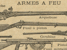 Load image into Gallery viewer, Vintage Weapons Poster - 1931 French Dictionary Image
