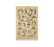 Load image into Gallery viewer, Vintage Wrestling Poster, French Dictionary Lutte Art Print, Antique Grappling Art, Martial Arts History, Retro Sports Illustration
