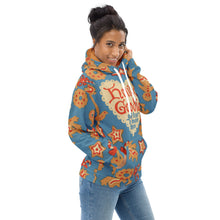 Load image into Gallery viewer, Holiday Goodies Cookie Hoodie – Vintage Christmas Treats Design - Sweets - Baker Gifts
