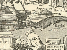 Load image into Gallery viewer, Vintage Asia Map Illustration T-Shirt – Antique Animals, Old World Travel, Curiosity Cabinet Art Tee
