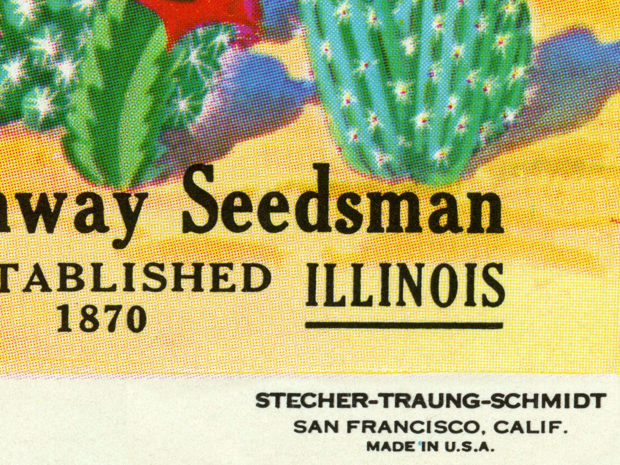 vintage succulent poster Cactus Vintage Seed Packet POSTER! (up to 24