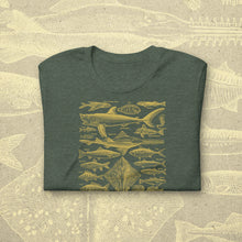 Load image into Gallery viewer, Vintage Fish T-Shirt - 1926 French Dictionary Print - Poisson - Shark - Stingray - Ocean
