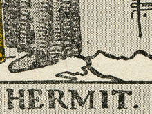 Load image into Gallery viewer, The Hermit Tarot Poster, Vintage Tarot Wall Art, 1918 De Laurence Occult Print
