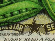 Load image into Gallery viewer, Vintage Green Peas Seed Packet POSTER! (up to 24&quot; x 36&quot;) - Kitchen - Vegetables - Garden
