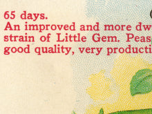 Load image into Gallery viewer, Vintage Green Peas Seed Packet POSTER! (up to 24&quot; x 36&quot;) - Kitchen - Vegetables - Garden
