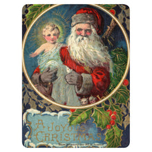 Load image into Gallery viewer, 1912 Santa &amp; Jesus Christmas Blanket - Extra Large Sherpa Throw
