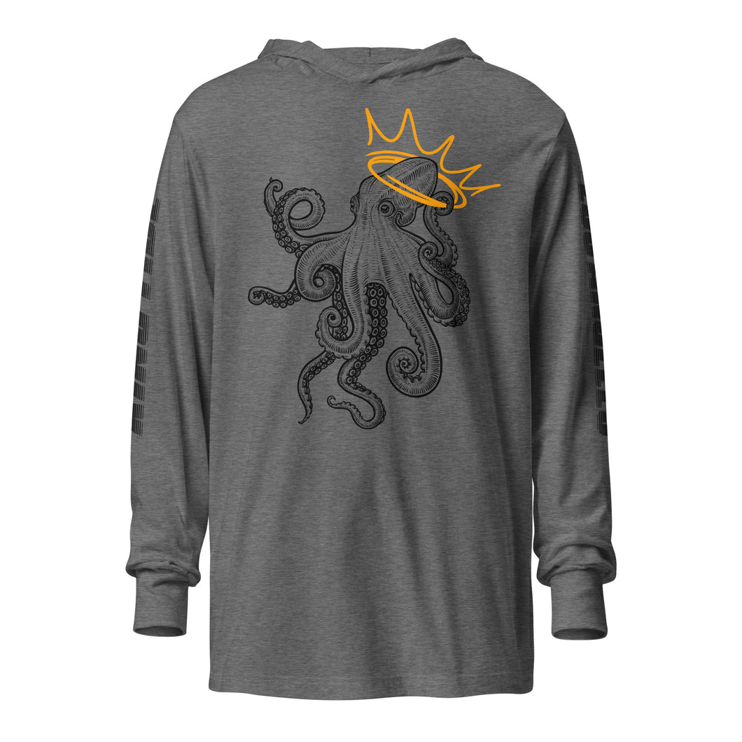 King Tide - Hooded Long-Sleeve King Octopus Shirt