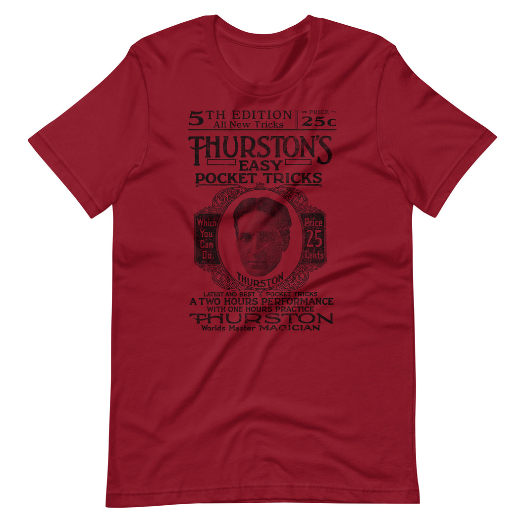 1917 Thurston's Easy Pocket Tricks Shirt - Multiple Colors and Sizes - Fitted Shirt - Fashion - Unisex - Magic - Magician