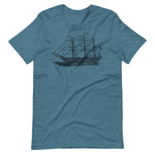 Load image into Gallery viewer, 1905 Fully Rigged Ship Print T-Shirt - Multiple Colors and Sizes - Unisex - High Quality - Fashion - Sails
